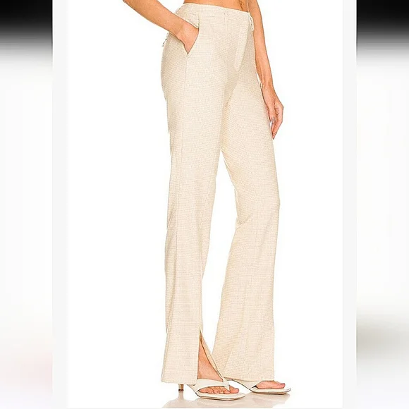 NWT ANINE BING | $310 Houndstooth Virgin Wool Pants - Picture 7 of 9